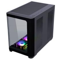 GAMEBOOSTER GB-G2852B 850W 80+ Bronze SeaView ARGB Type-C 3.1 ATX Mid Tower Siyah AKVARYUM Kasa